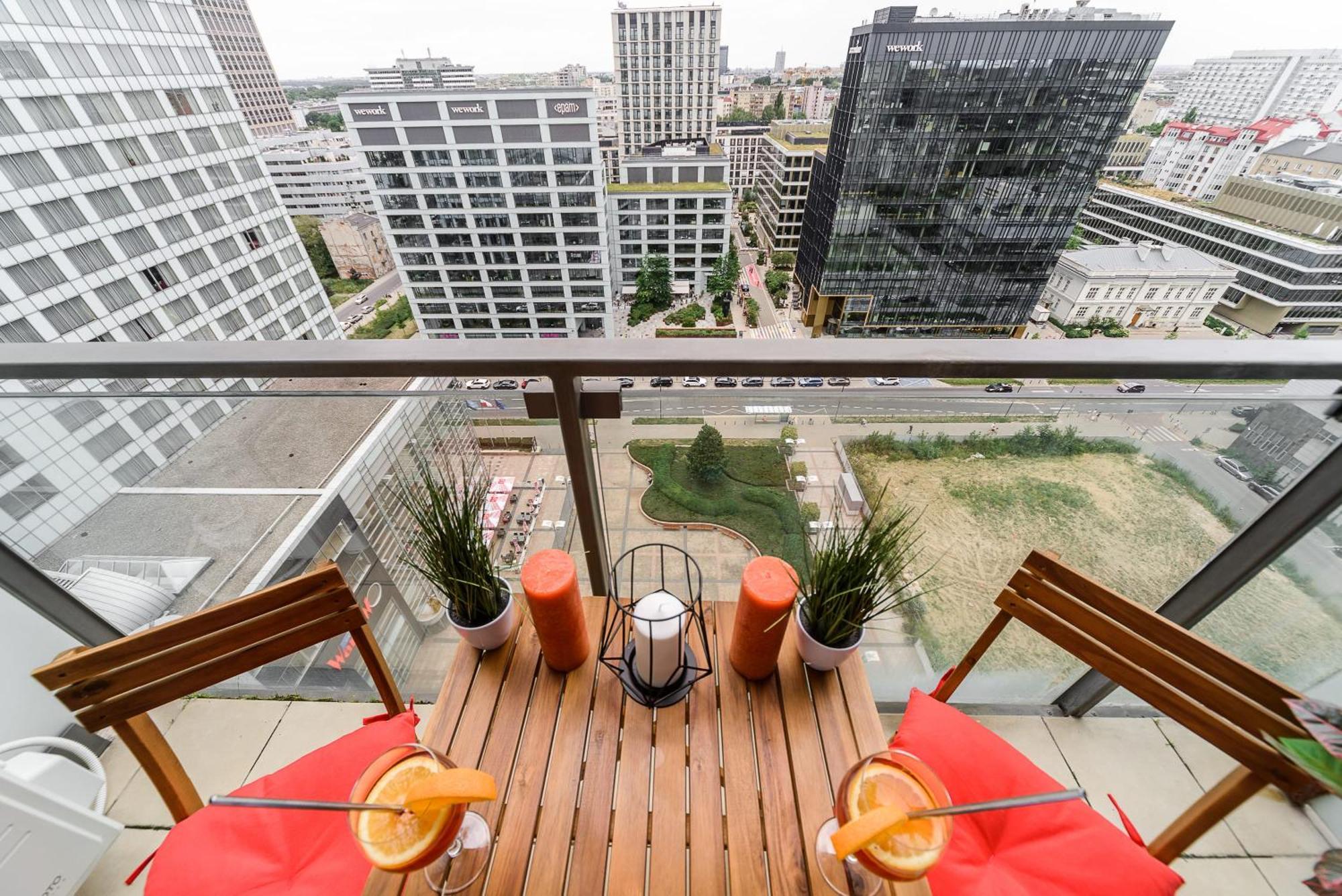 Lumina Apart With Balcony Platinum Tower Varşova Dış mekan fotoğraf